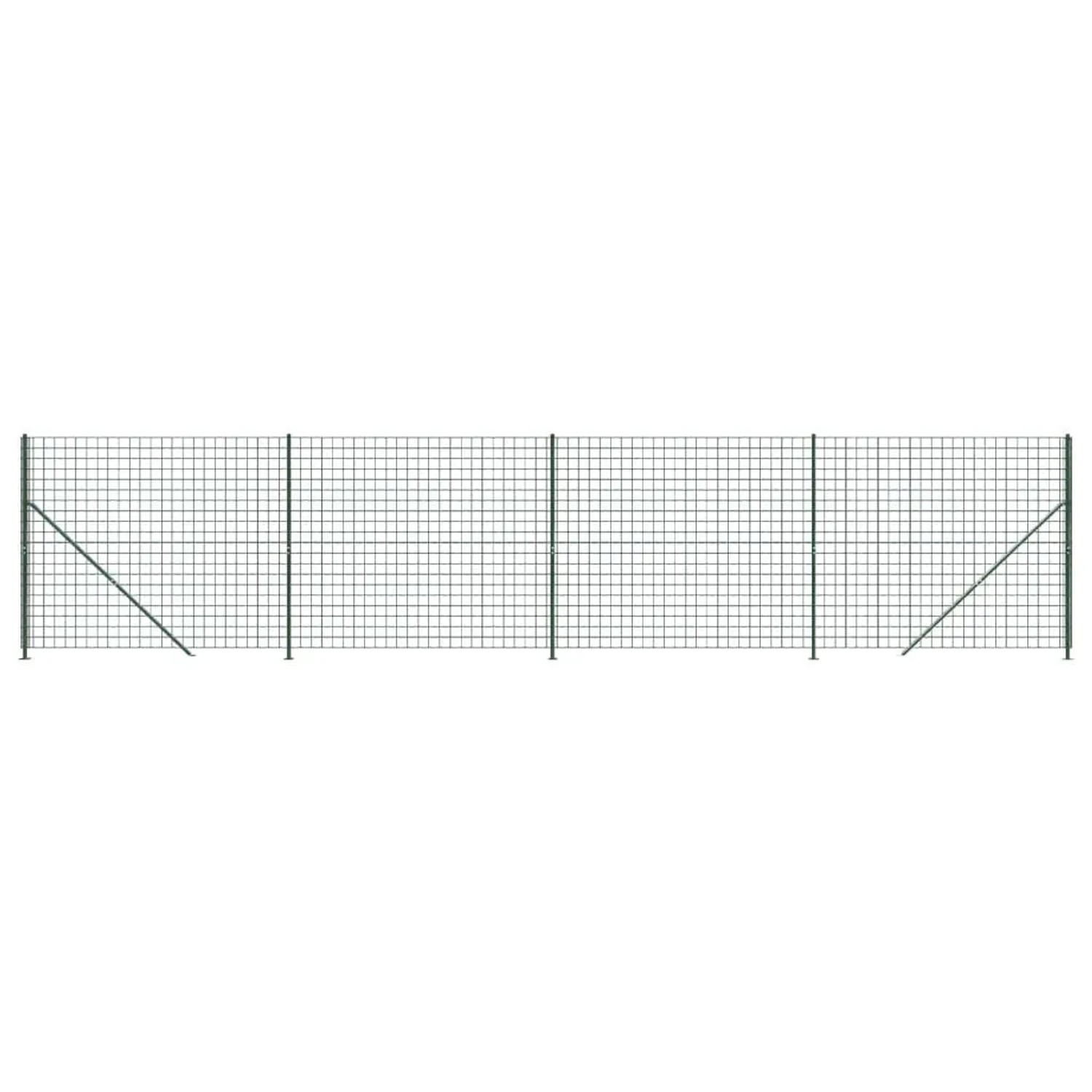 vidaXL Maschendrahtzaun mit Bodenflansch Grün 2,2x10 m 154183 günstig online kaufen