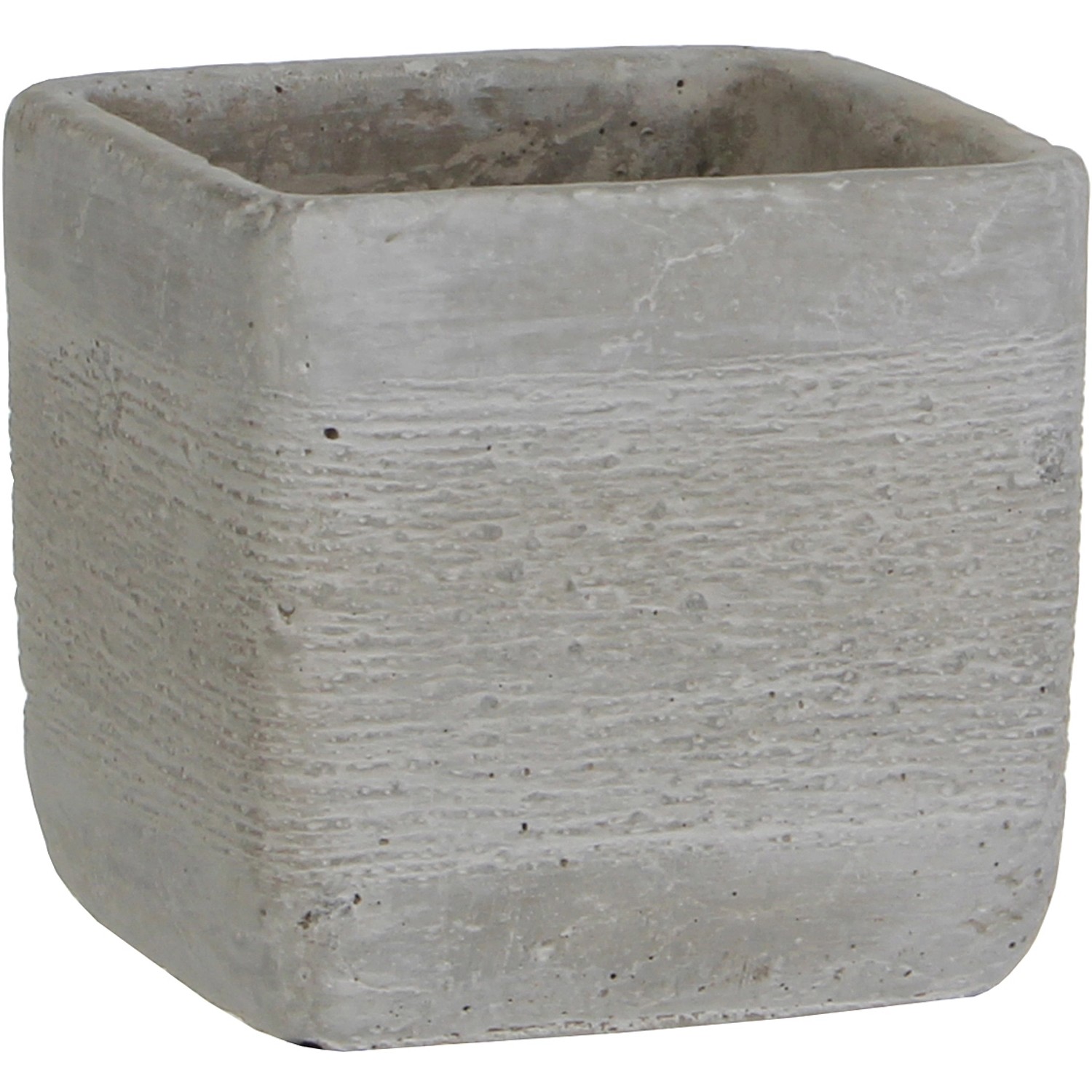 Mica Pflanzgefäß Kane 7,5 cm x 7,5 cm Hellgrau