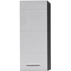 Weißer Trendteam Bad-Hängeschrank LineSkinBD, 30 cm breit, für Badezimmer Stauraum.