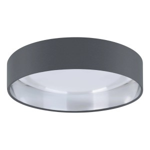 Eglo LED-Deckenleuchte Palomaro 2, anthrazit-silber, Ø 32 cm. Moderne Deckenlampe für Wohnräume.