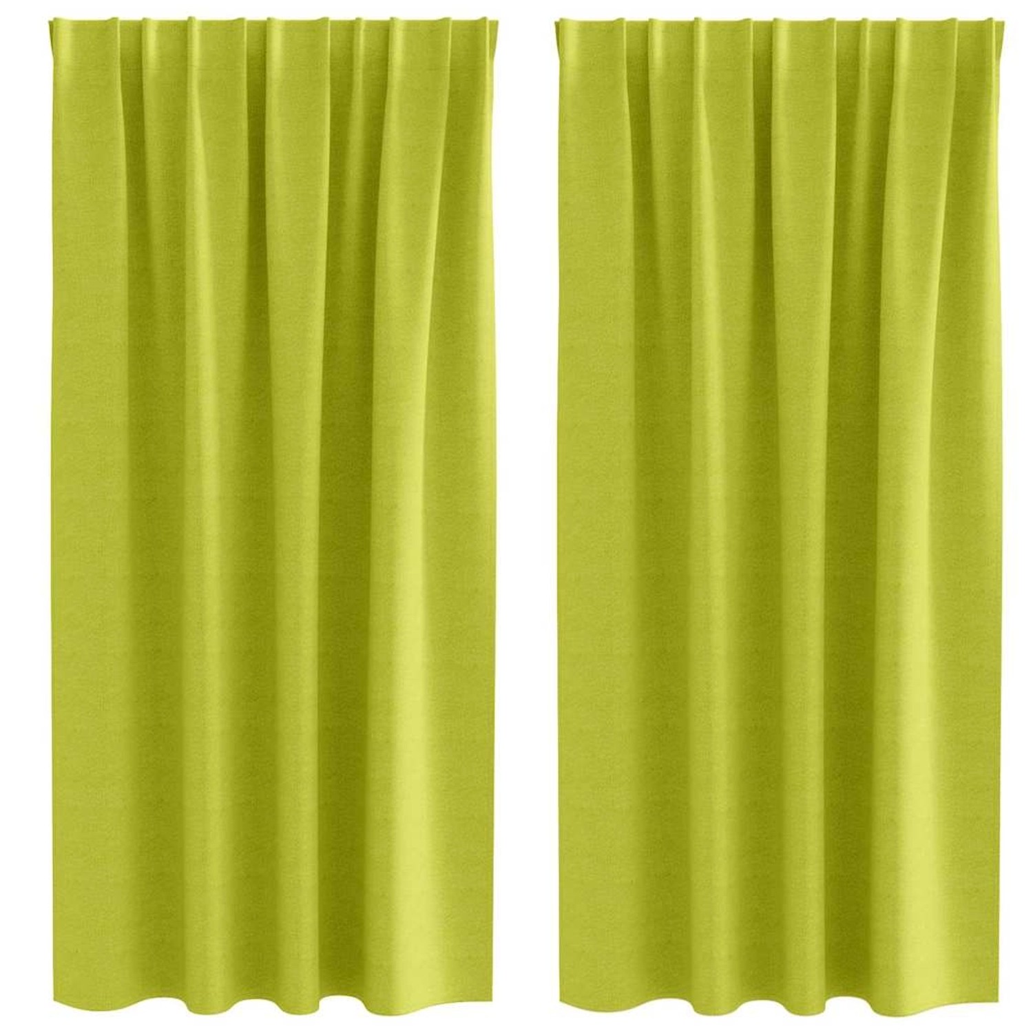 vidaXL Verdunkelungs-Vorhänge mit Ringen Grün Polyester 4107499 günstig online kaufen