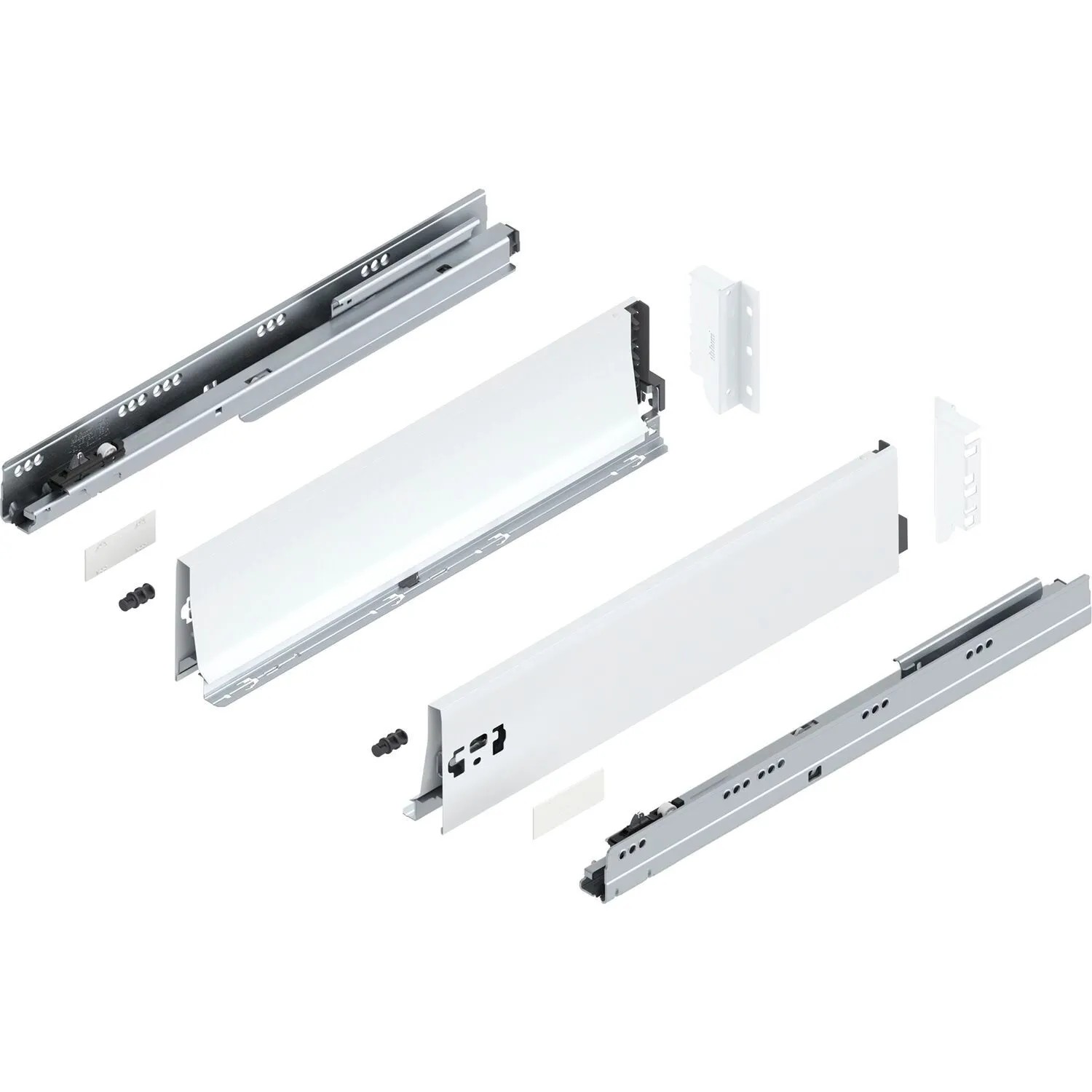 Blum Tandembox antaro K Vollauszug Blumotion 500 mm 65 kg Seidenweiß 1 Paar