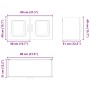 vidaXL Küchenwandschrank mit Regal Weiß 80 x 31 x 40 cm Holzwerkstoff 884574_12