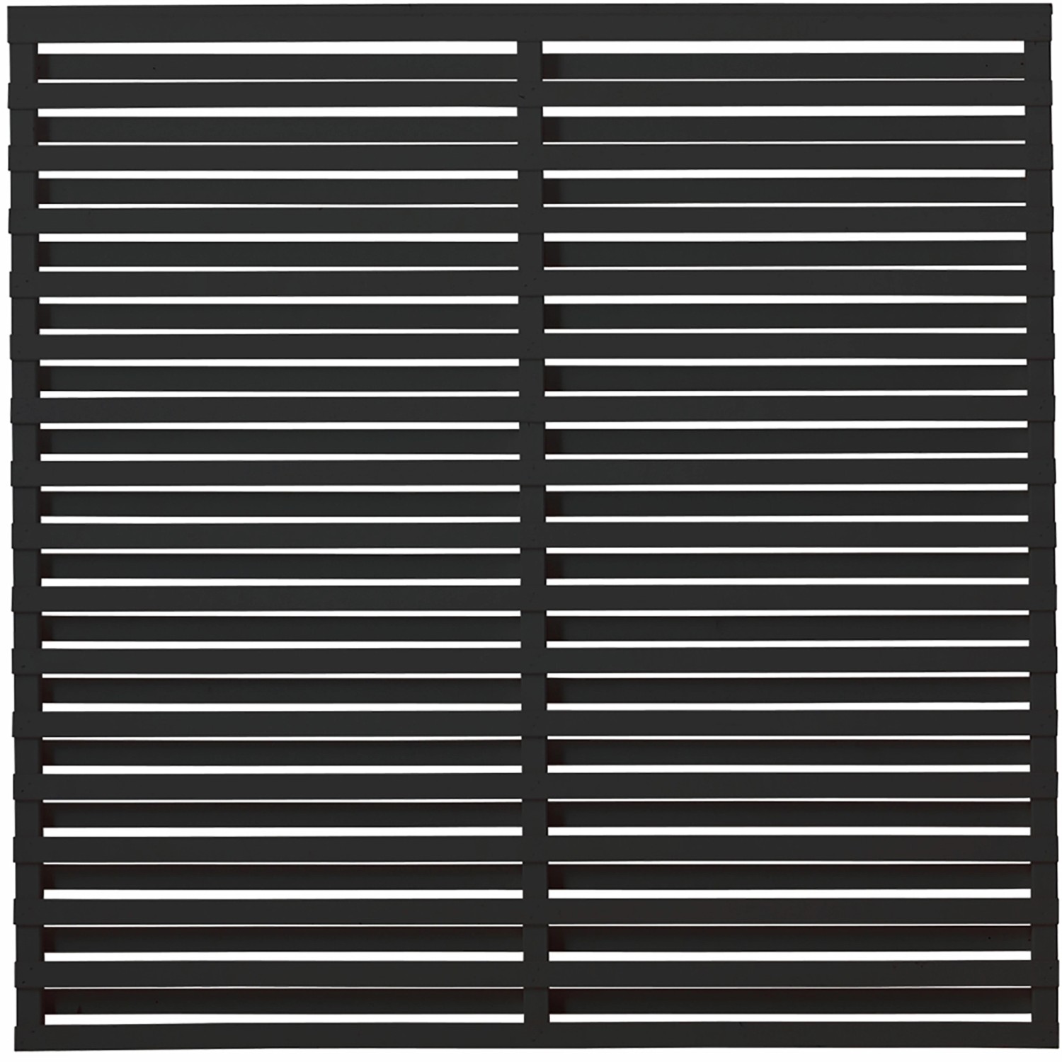 Sichtschutzzaun Osaka Nadelholz Schwarz 180 cm x 180 cm günstig online kaufen