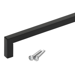 SOTECH Stangengriff E8, 480mm, Edelstahl schwarz, mit Schrauben. Möbelgriff für moderne Möbel.