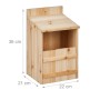 Relaxdays Nistkasten Bausatz Tannenholz Natur Mit Türverriegelung 36 cm x 22 cm x 21 cm 1,3 kg_4