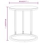 vidaXL Beistelltisch Golden und Transparent 45 cm Hartglas 331661_6