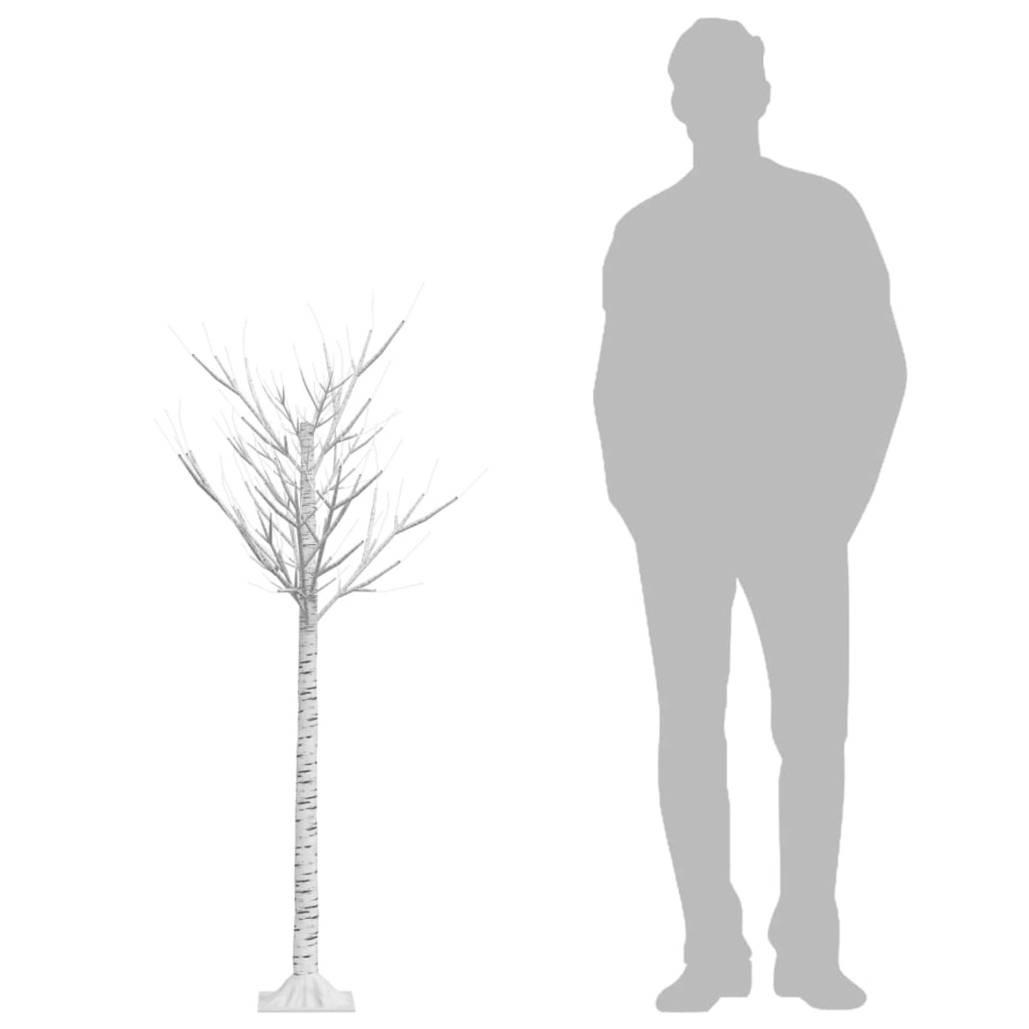 Mehrfarbiger LED-Weihnachtsbaum (1,5 m) von vidaXL für Innen und Außen.