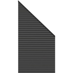 Randelement Zaunset System Neo WPC Platinum Anthrazit 91 cm x 184 / 94 cm
