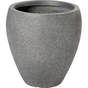 Anthrazitfarbener Pflanztopf, 30x30x31 cm, für Innen- und Außenbereich.