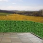 PROREGAL Balkonsichtschutz 100x300x1cm Zaun Blatt Hell_2