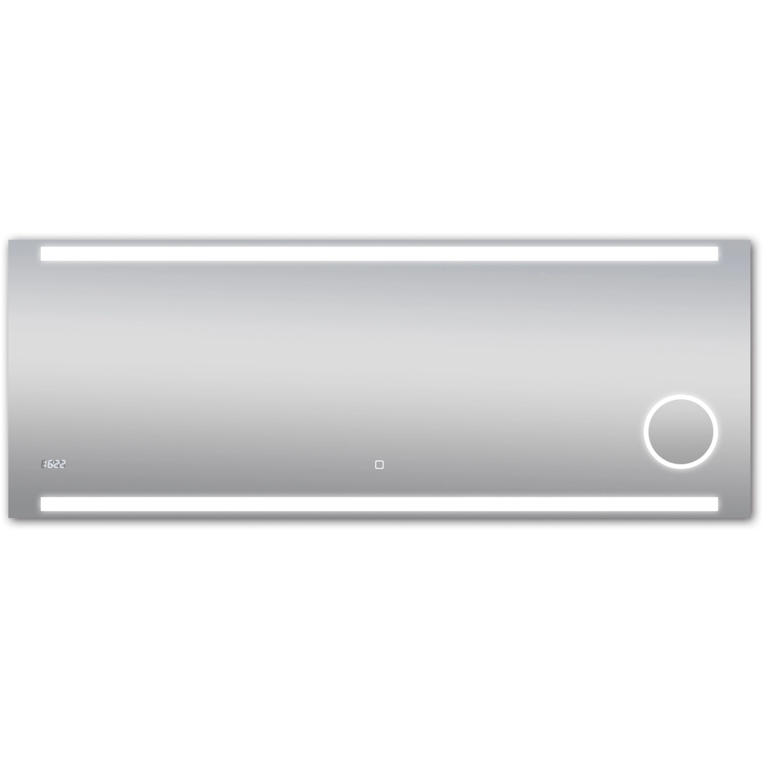 DSK Design LED-Lichtspiegel Silver Rey 160 cm x 60 cm