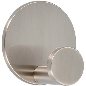 Siro Haken 2335, selbstklebend, edelstahlfarbig, glänzend, Ø 50 mm.