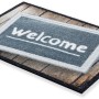 Astra Fußmatte Deco Brush mit Welcome Schild, ca. 50x70 cm. Schmutzfangmatte für den Eingangsbereich.