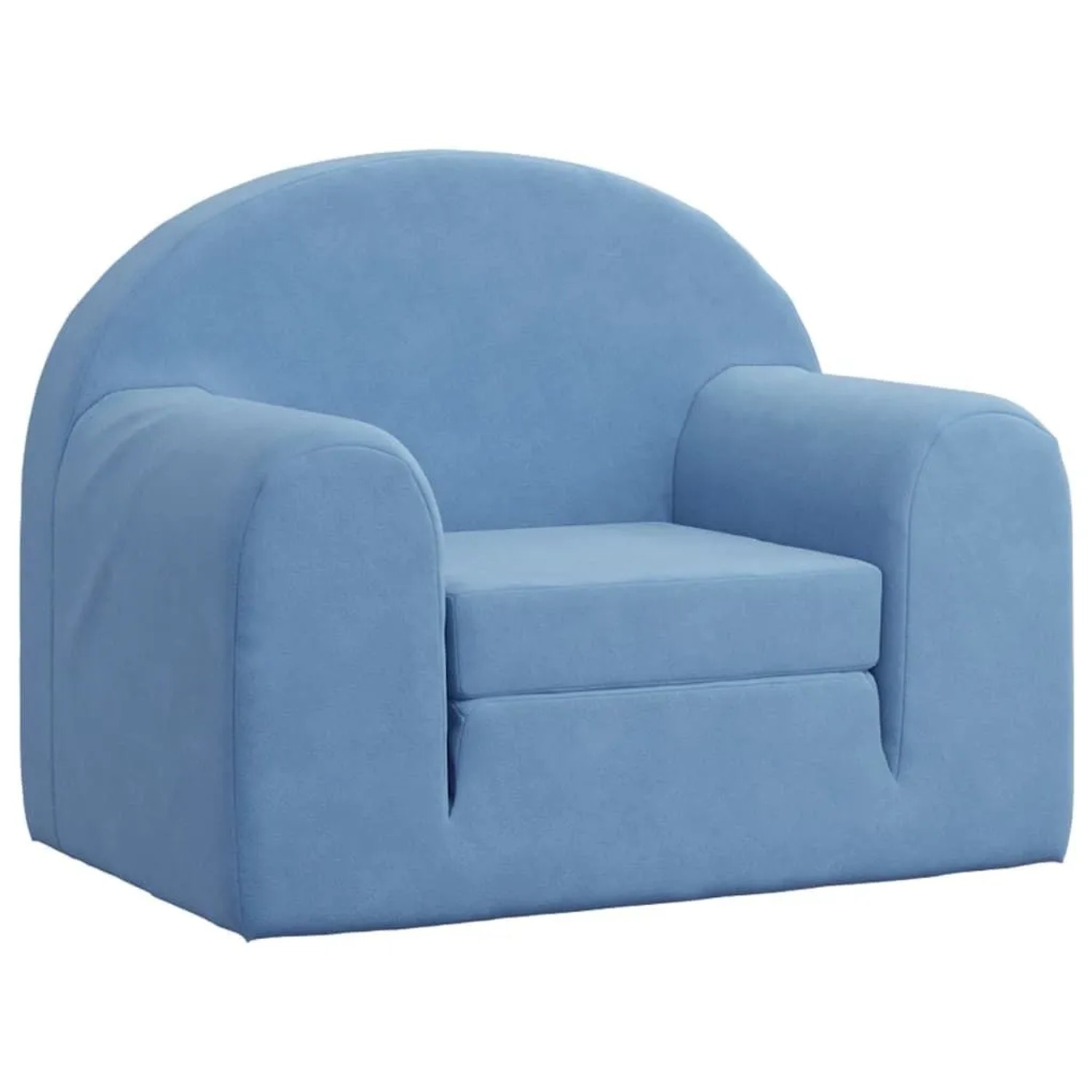 vidaXL Schlafsofa für Kinder Blau Weich Plüsch 357020