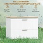 HOMCOM-Waschbeckenunterschrank-80L x 40B x 60H cm_8