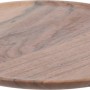 Rundes Deko-Tablett aus Akazienholz, Ø 22 cm, für Weihnachtsdeko und festliche Arrangements.