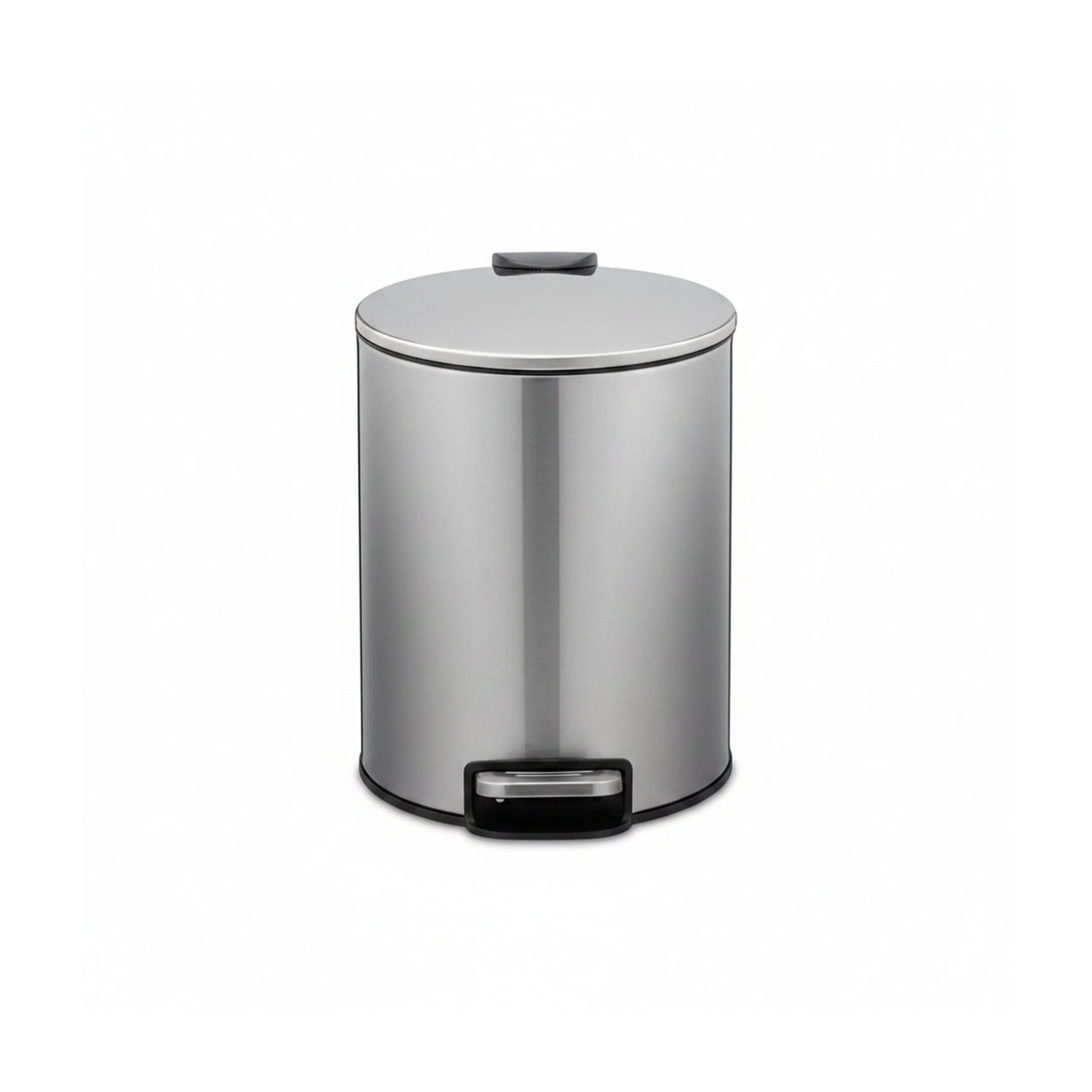 Relaxdays Kosmetikeimer Edelstahl Silber Rutschfest Softclose 26 cm x 20,5 cm x 25 cm 0,9 kg