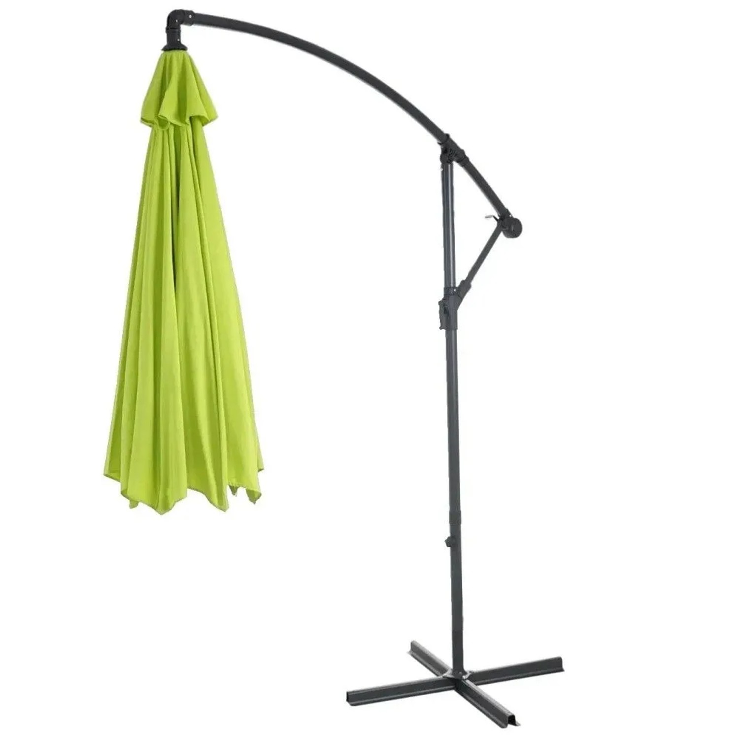 MCW Ampelschirm Terni Ø 3m Neigbar Grün-Lemon ohne Ständer_8