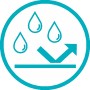 Symbol für wasserabweisende Gardena Pflanzmatte City Gardening S.