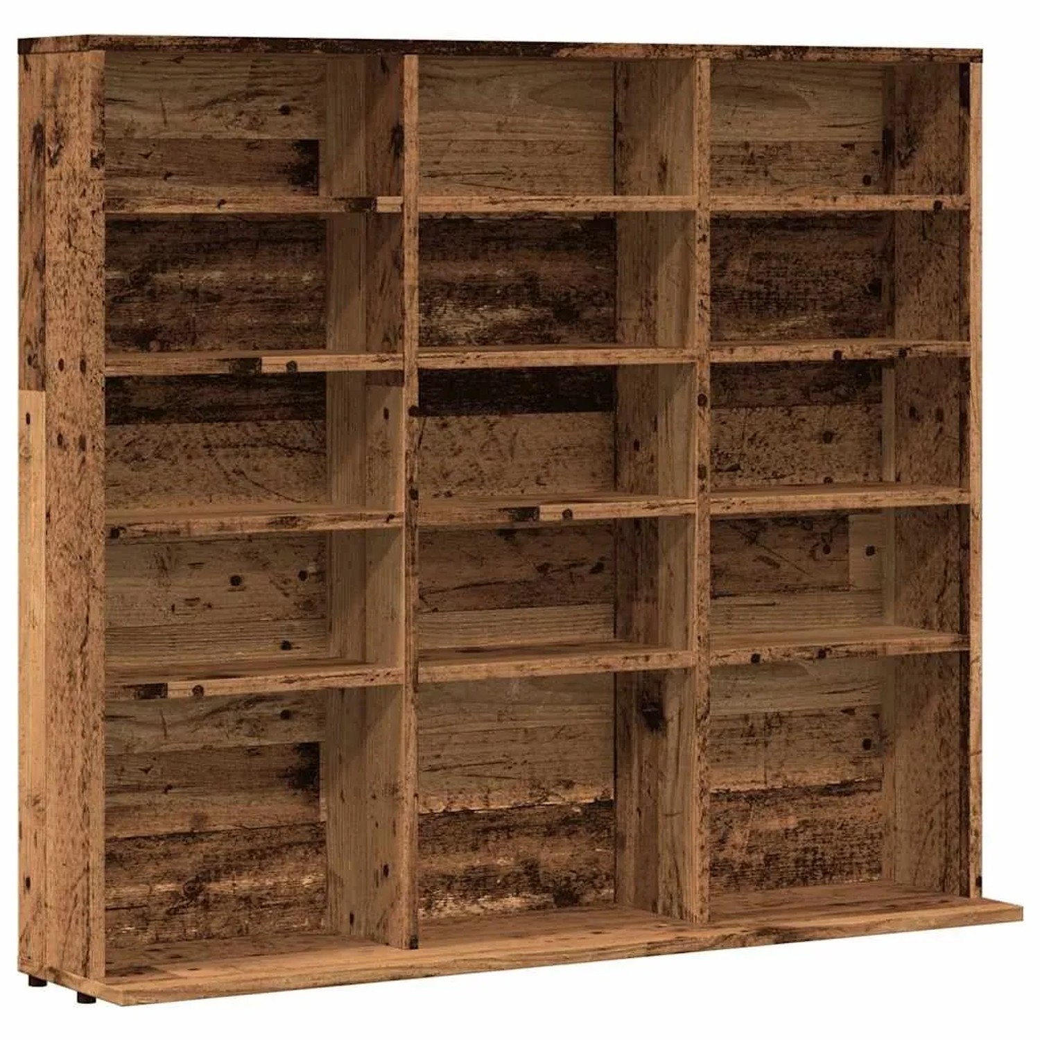 vidaXL CD-Regal Altholz-Optik 100x23x89,5 cm Holzwerkstoff 856000
