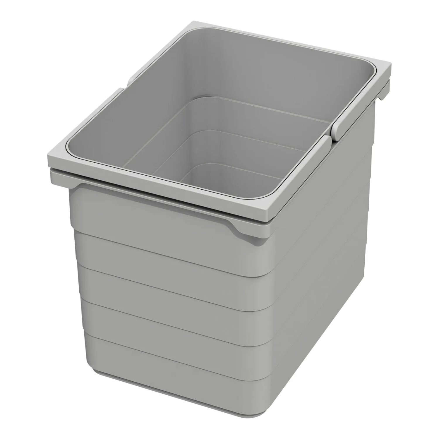 Ninka Eins2vier Abfallsammler Mülleimer 15L 250 x 306 x 230 mm Alugrau 5078