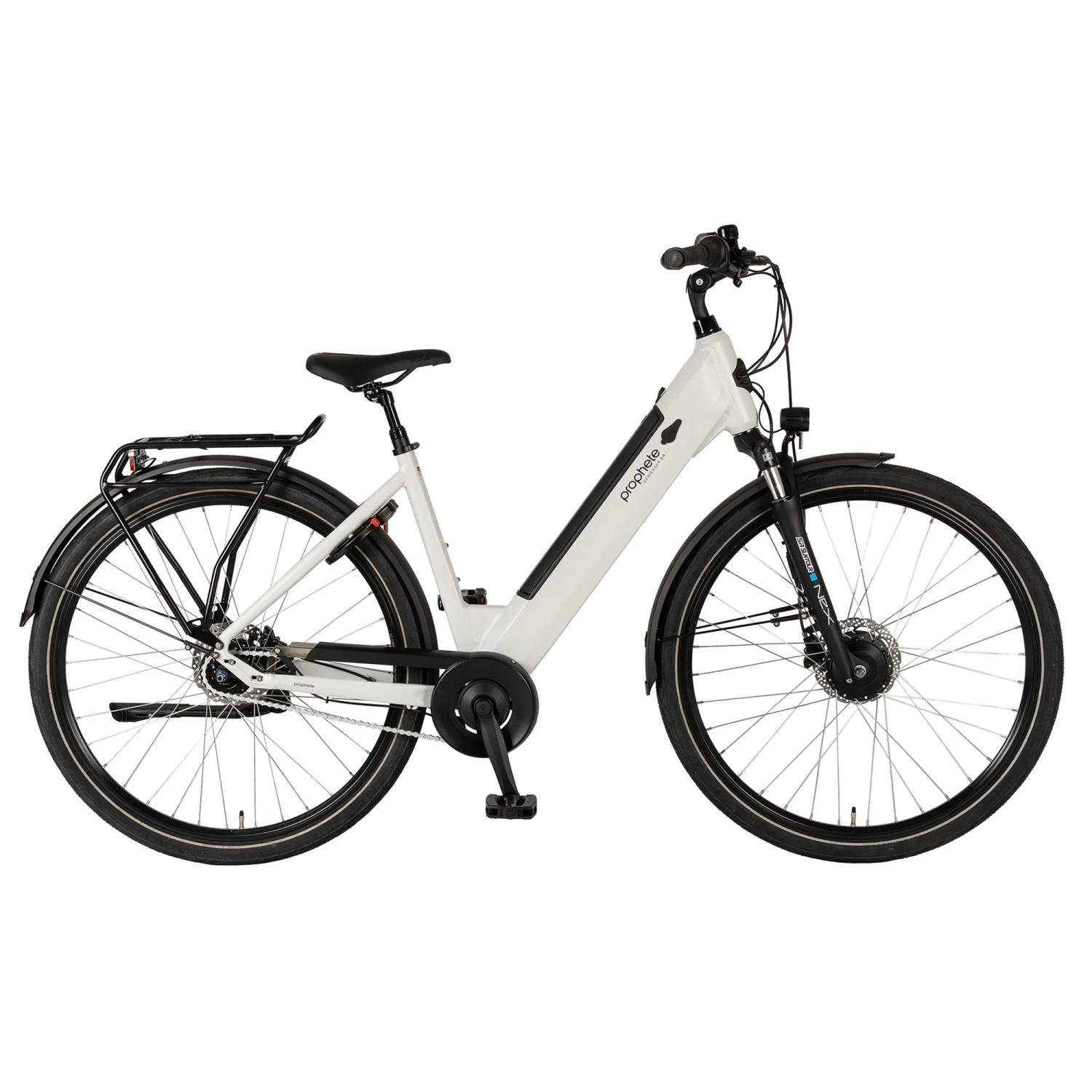Prophete City E-Bike Geniesser 2.0 Damen E-Novation Vorderradmotor Weiß 28 Zoll