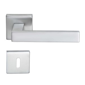 MeinTürgriff Drückergarnitur Trento Edelstahl Türdrücker Eckig BB