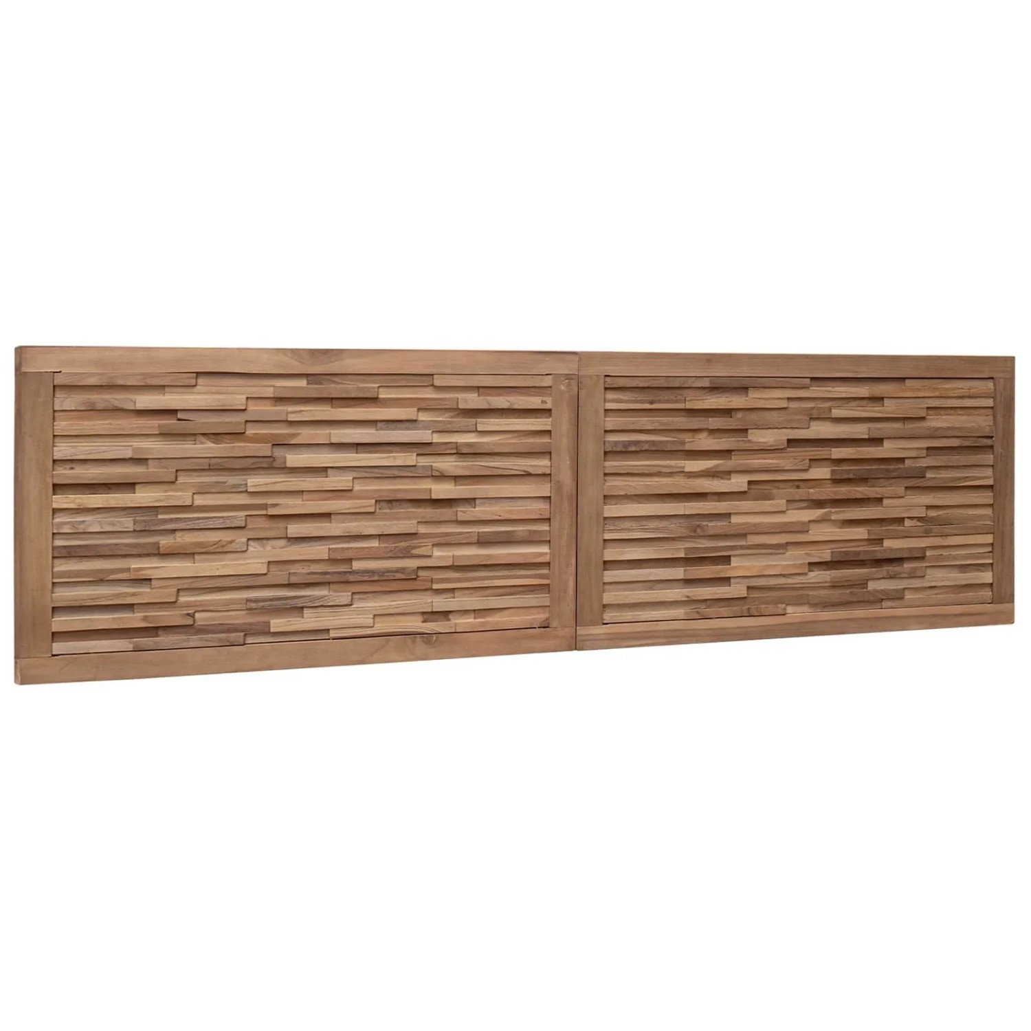 vidaXL Kopfteil Wandmontiert Natur 160 cm Massivholz Teak 42024556