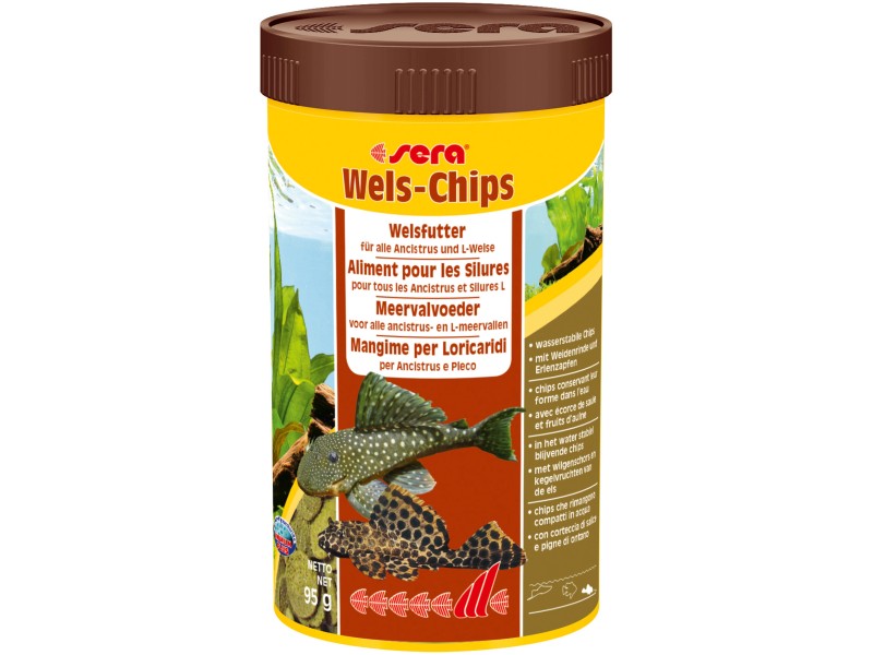 Sera Wels-Chips Nature 100 ml, 250 ml oder 1L Angebot bei Das