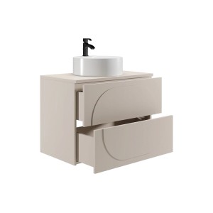 Vente-unique Einzelwaschtisch Vutoma Beige 80 cm