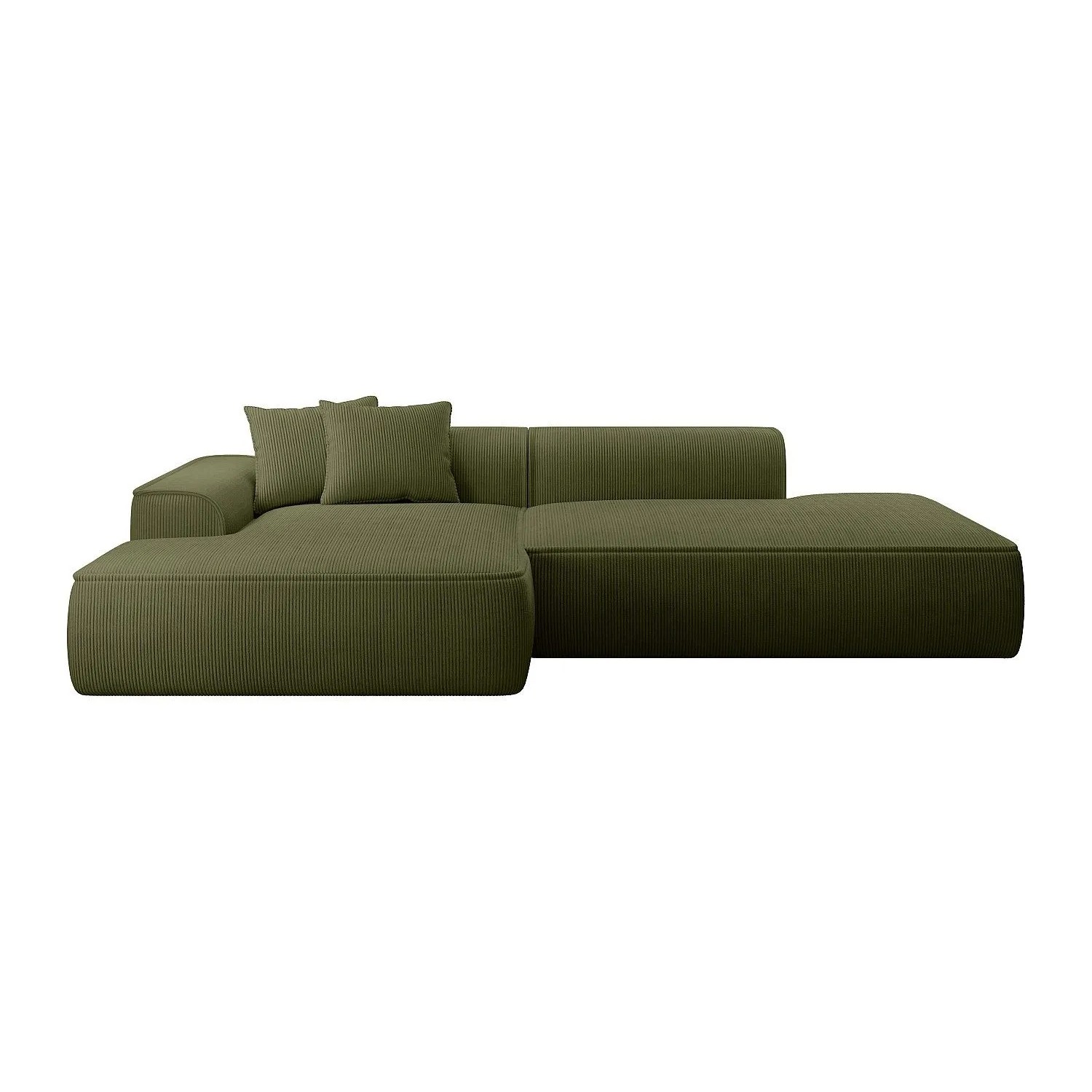 Vente-unique Sofa Ohne Schlafmöglichkeit Erynel Khaki 305 cm