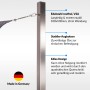 Sonnensegelmast Toldoro, 2,5m, Edelstahl, mit Öse. Quadratischer Sonnensegel Pfosten.