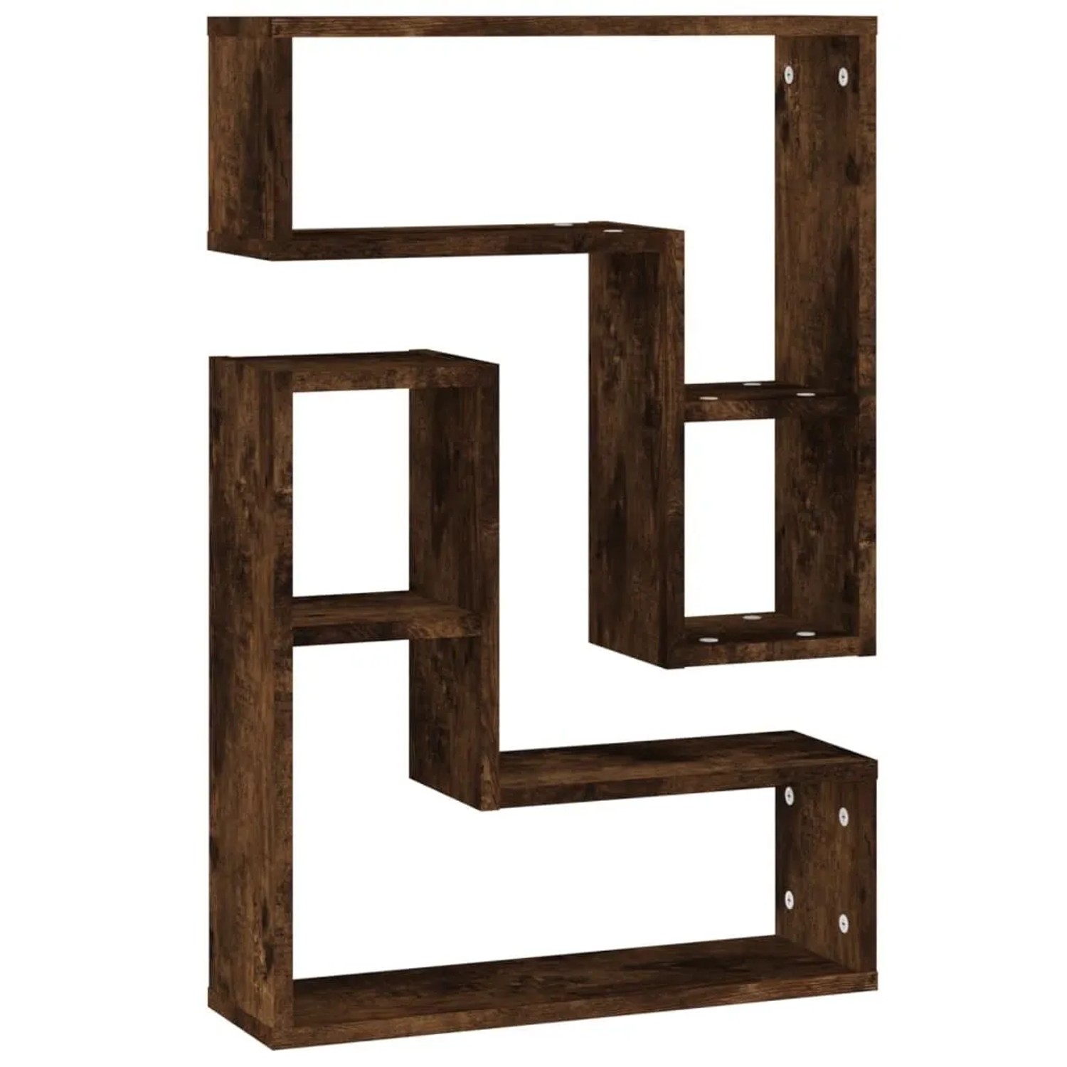 vidaXL Wandregale 2 Stk Räuchereiche 50x15x50 cm Holzwerkstoff 826641