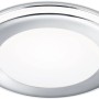 Runder Trio LED Einbauspot Aura in Chrom, 10W, 1040 Lumen, warmweiß.