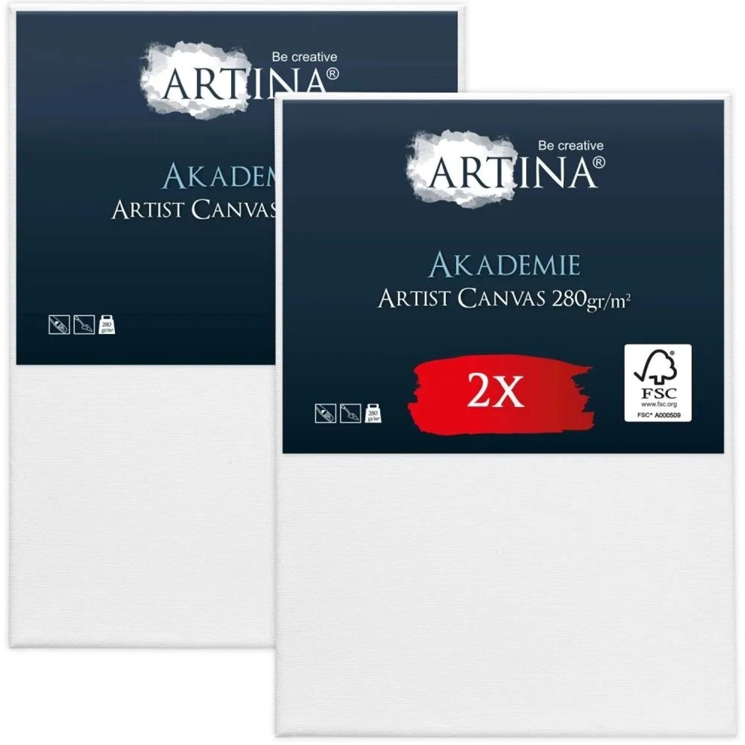 Artina Akademie Keilrahmen 90x130cm FSC 2tlg