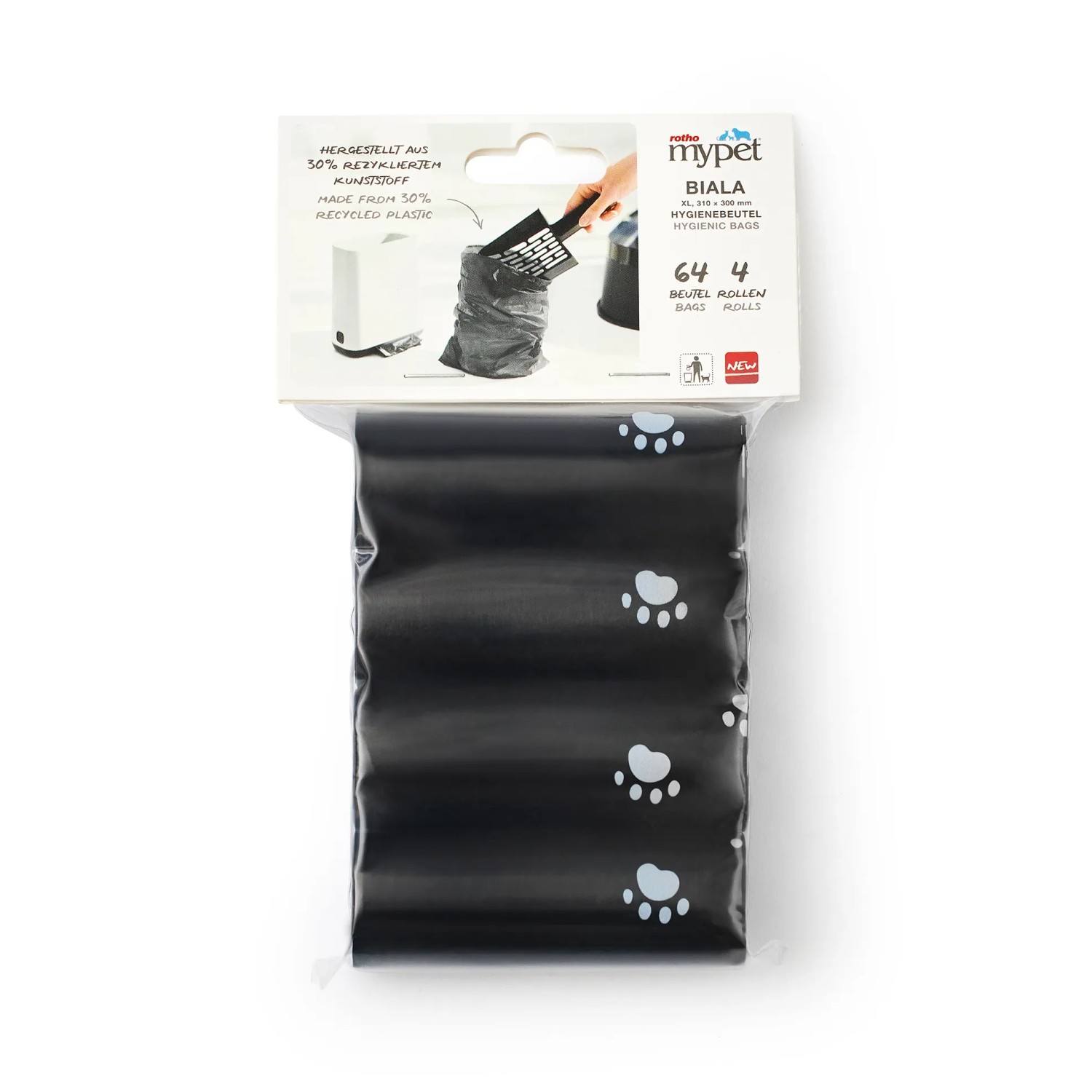 Rotho Hygienebeutel-Set Biala Schwarz 4-teilig