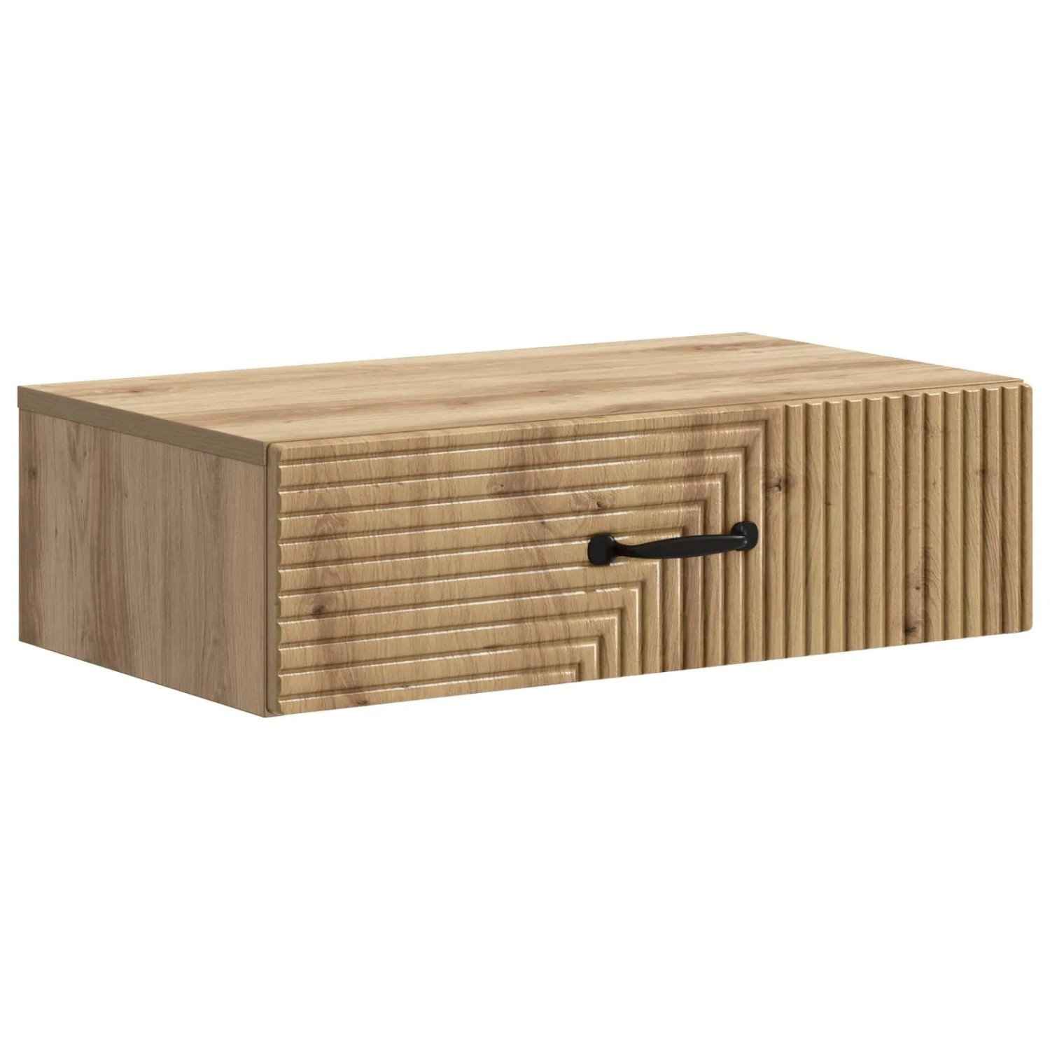 vidaXL Wandmontierter Beistelltisch Artisan-Eiche 59 x 34,5 x 17 cm 898664