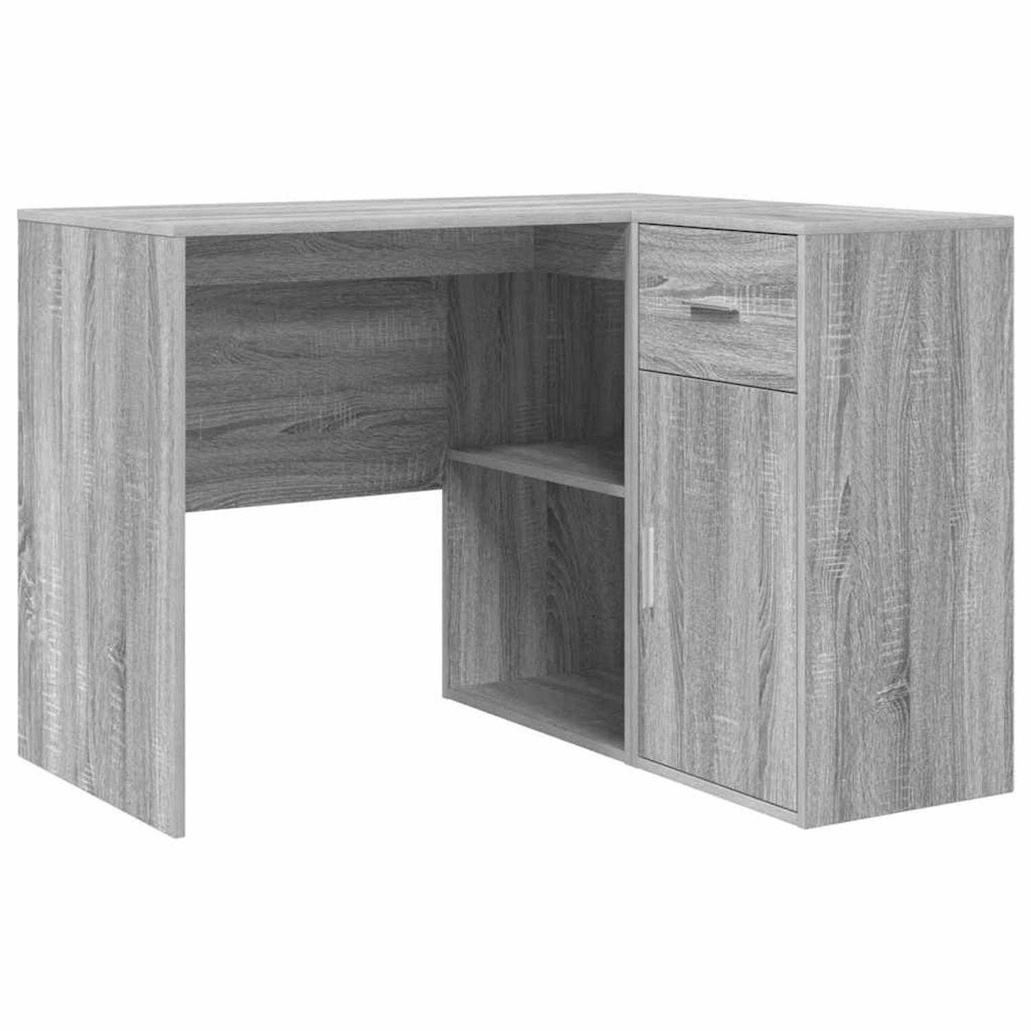 vidaXL Eckschreibtisch Grau Sonoma 102 x 50 x 75 cm Holzwerkstoff 3337278 günstig online kaufen