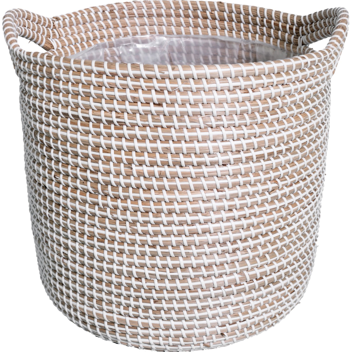 Seegras Pflanzkorb Naturwei 33 x 33 x 35 cm mit Henkeln kaufen bei OBI