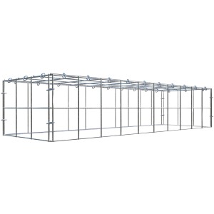Gabiona Anbaukorb Typ 3, 20x100x30 cm, Maschenweite 10x10 cm, aus verzinktem Drahtgitter.