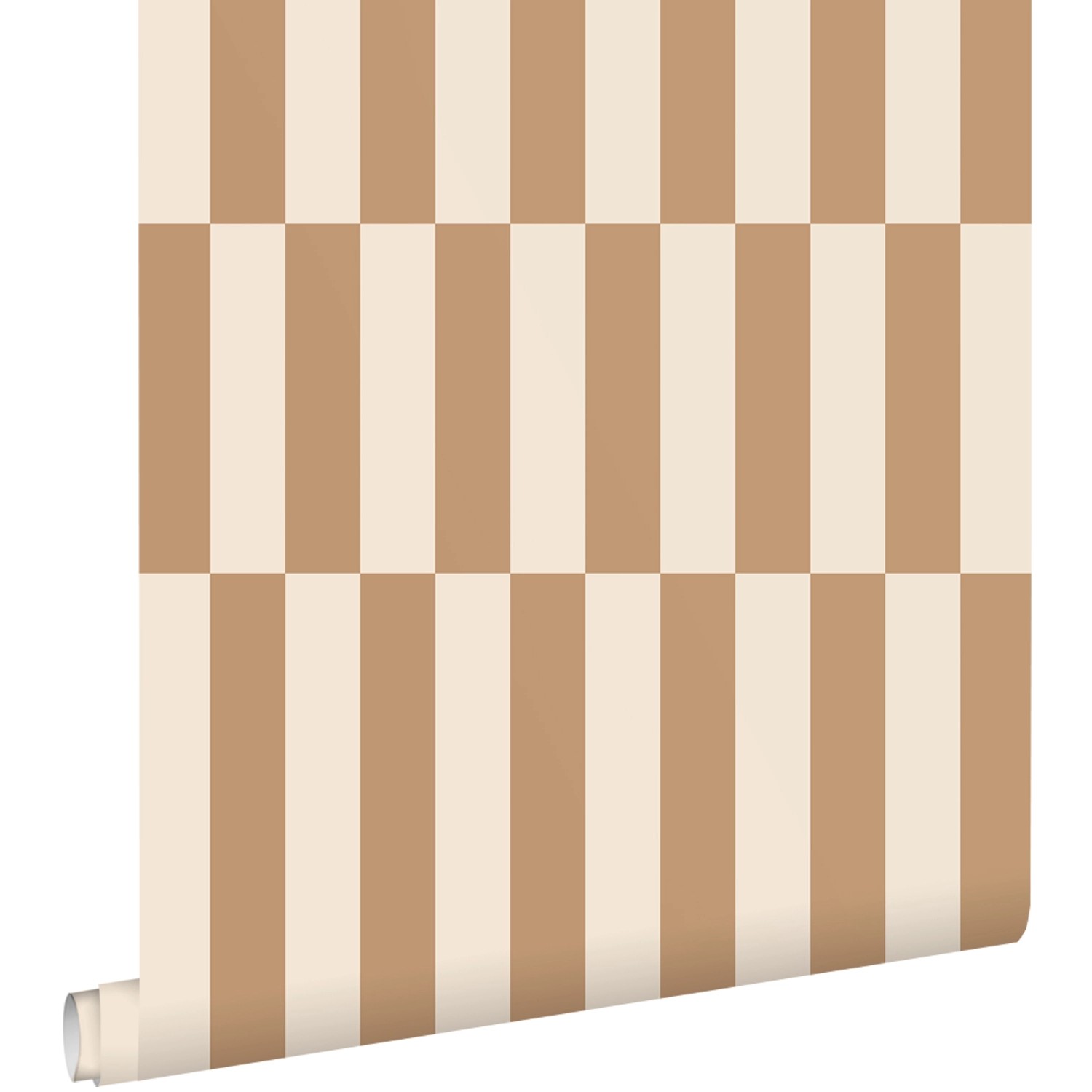 ESTAhome Tapete Streifen Beige und Braun 53 cm x 10.05 m günstig online kaufen