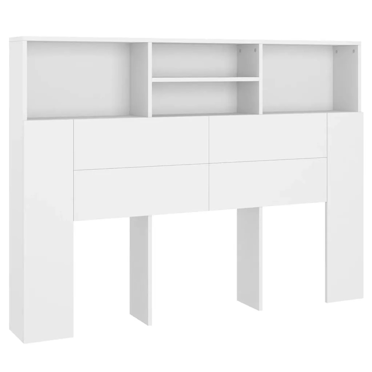 vidaXL Kopfteilschrank Weiß 140 x 19 x 103,5 cm 811862 günstig online kaufen