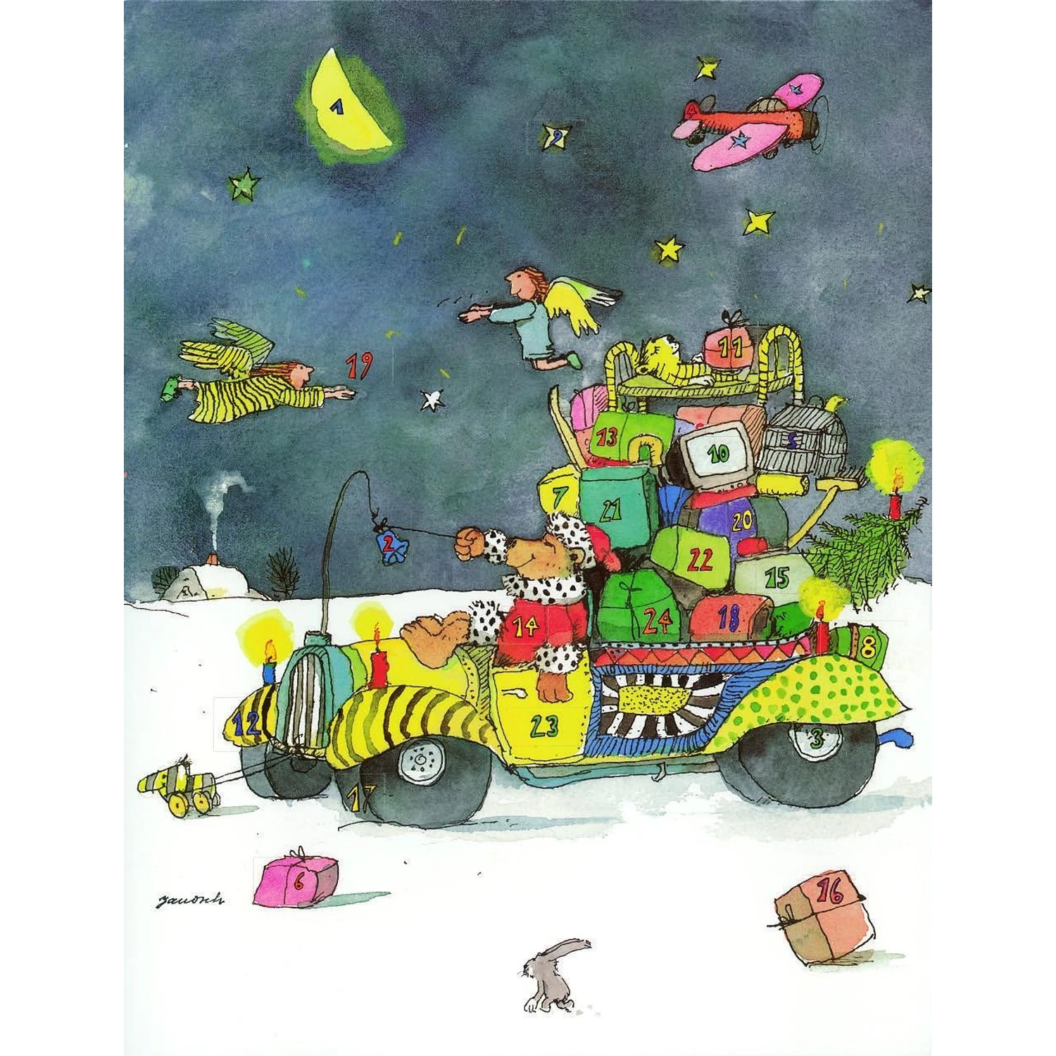 Janoschs Adventskalender -Weihnachtsbär-