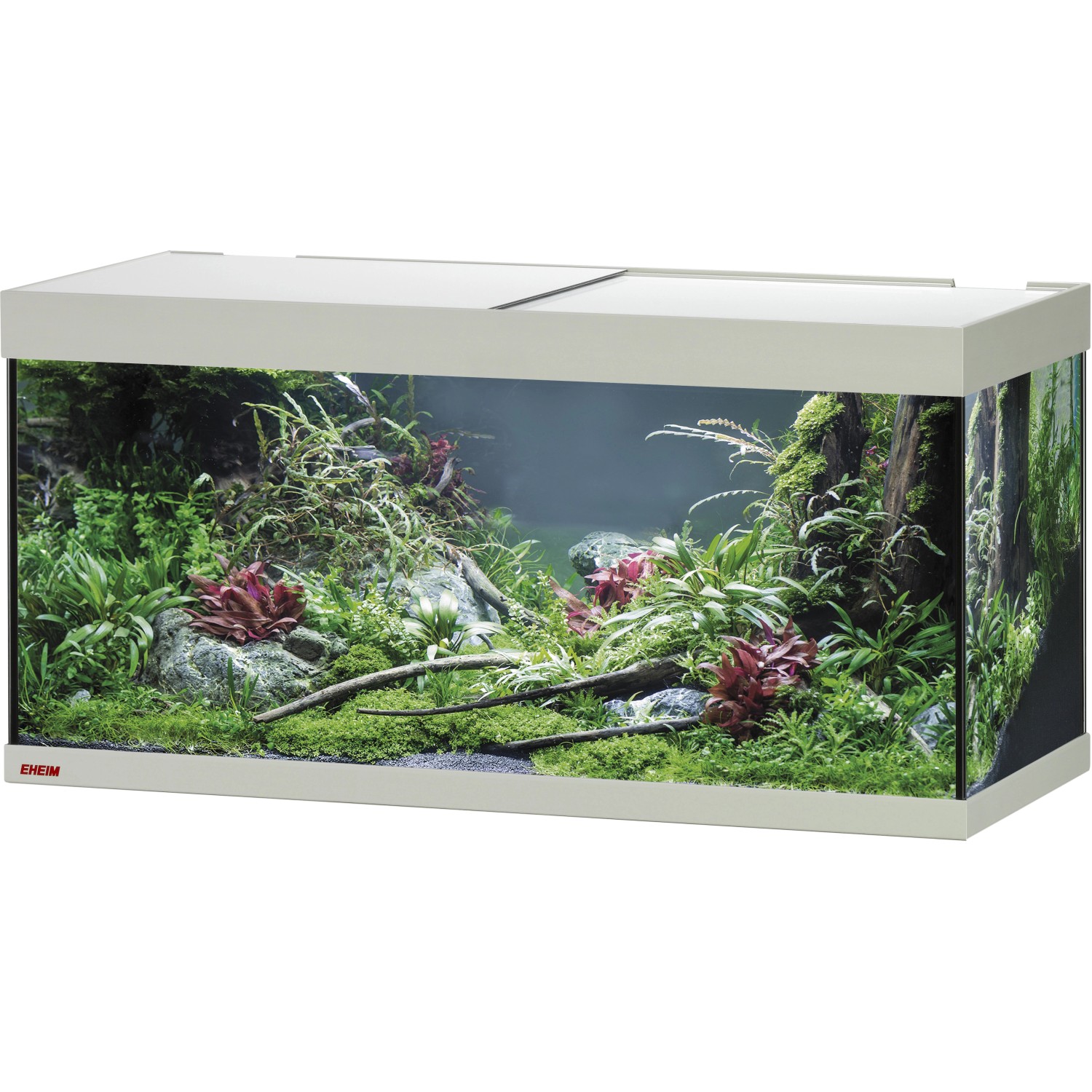 Eheim Aquarium-Glasbecken mit Abdeckung VivalineLED 180 Eiche-Grau 180 l FSC®