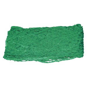 Grünes Ladungssicherungsnetz 2x3 m für PKW-Anhänger und Pritschenwagen.