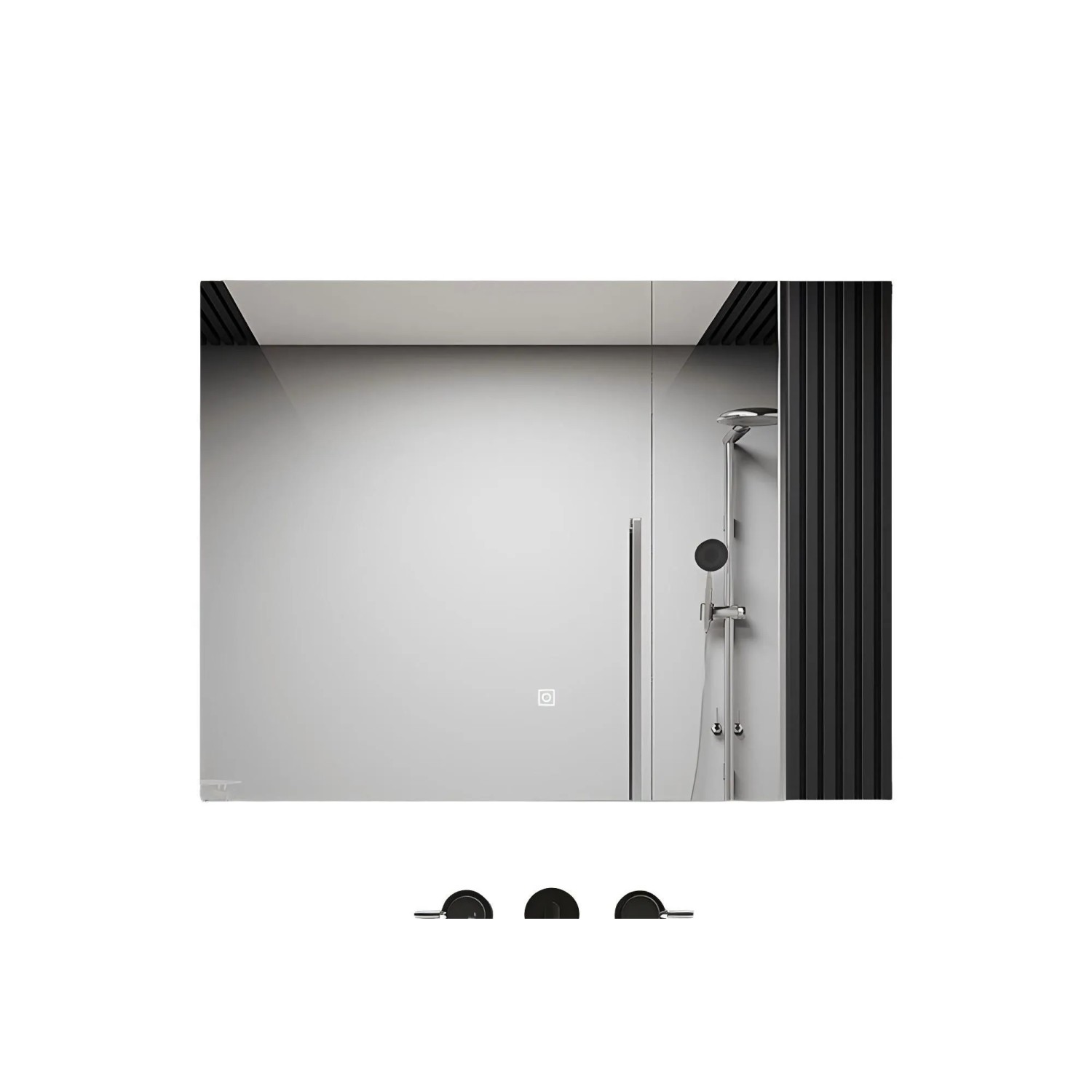 Duschparadies LED Badspiegel 100x60cm Badezimmerspiegel mit Beleuchtung Kaltweiß 6000K Dimmbar Memory