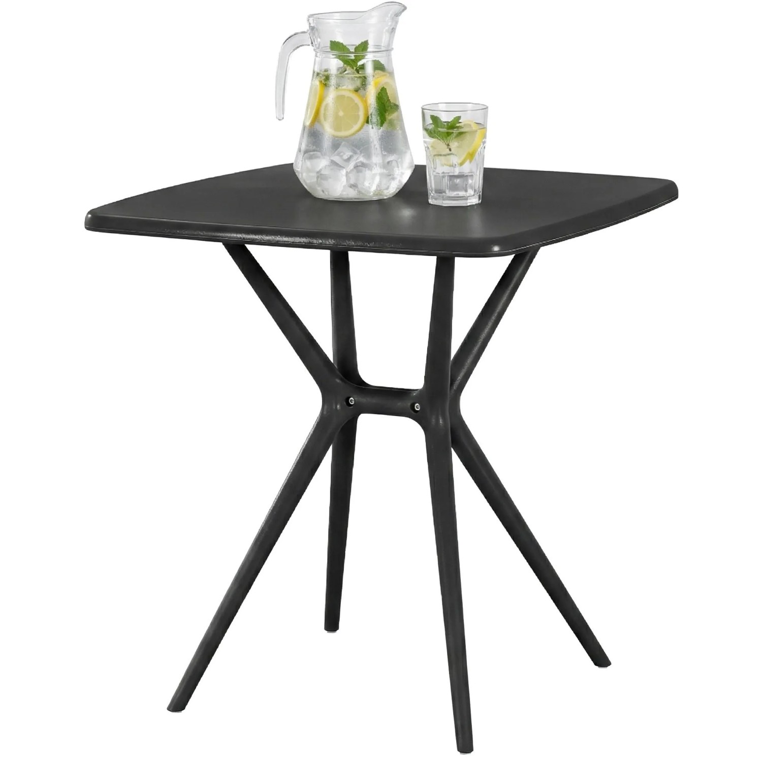 CLP Gartentisch Becky Eckig 72 X 72 cm Schwarz