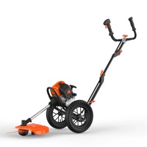 FUXTEC Benzin Motorsense mit Rädern FX-FSR162 62ccm 2-Takt Motor Leistungsstark mit 2,6kW Auf Rädern für Komfortables Arbeiten