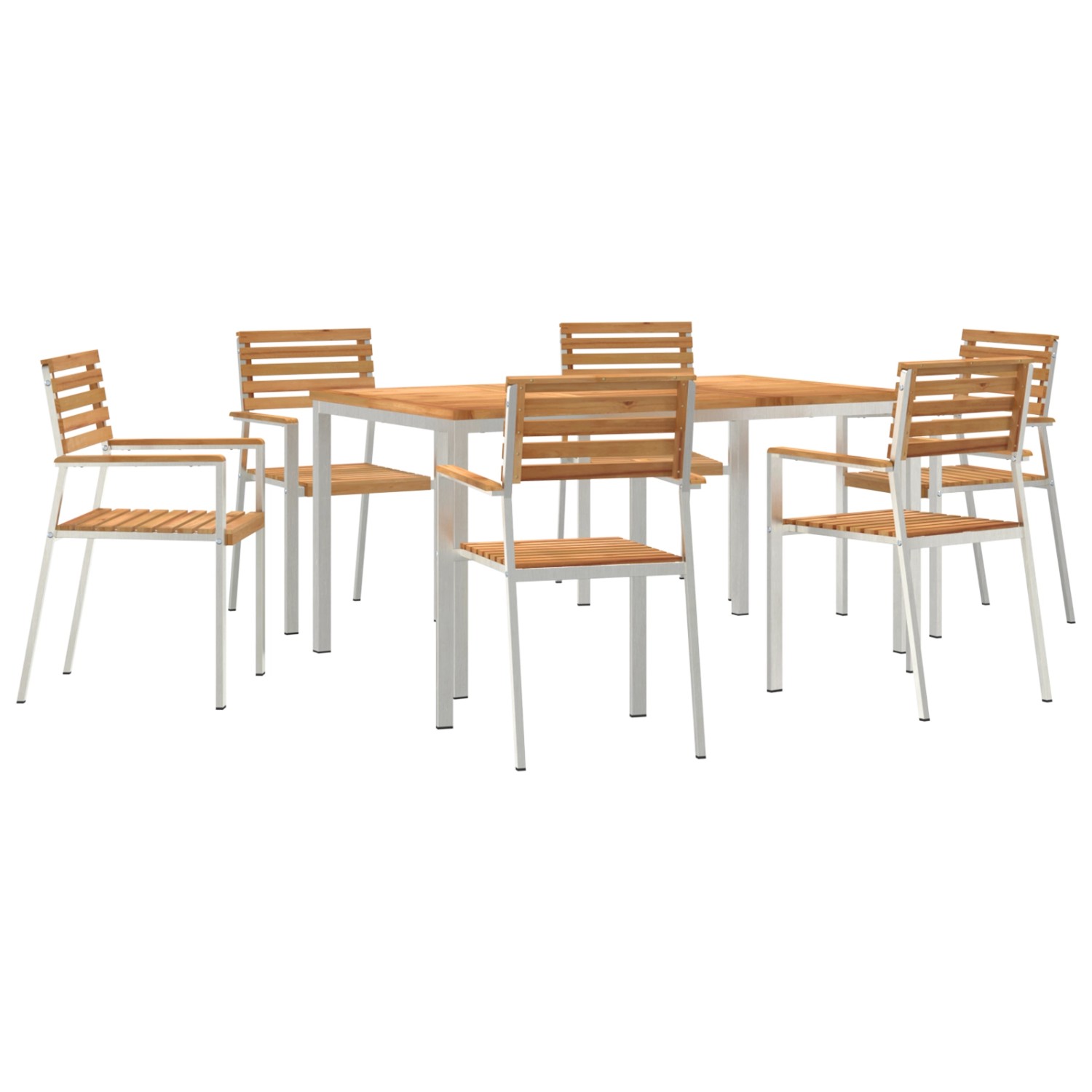vidaXL 7-Teiliges Garten Essset aus Massivem Teakholz 3334784 günstig online kaufen